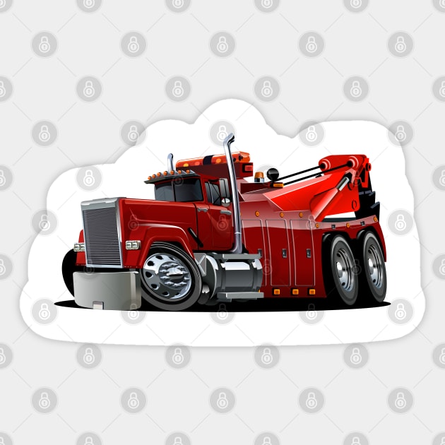 Cartoon tow truck Sticker by Mechanik